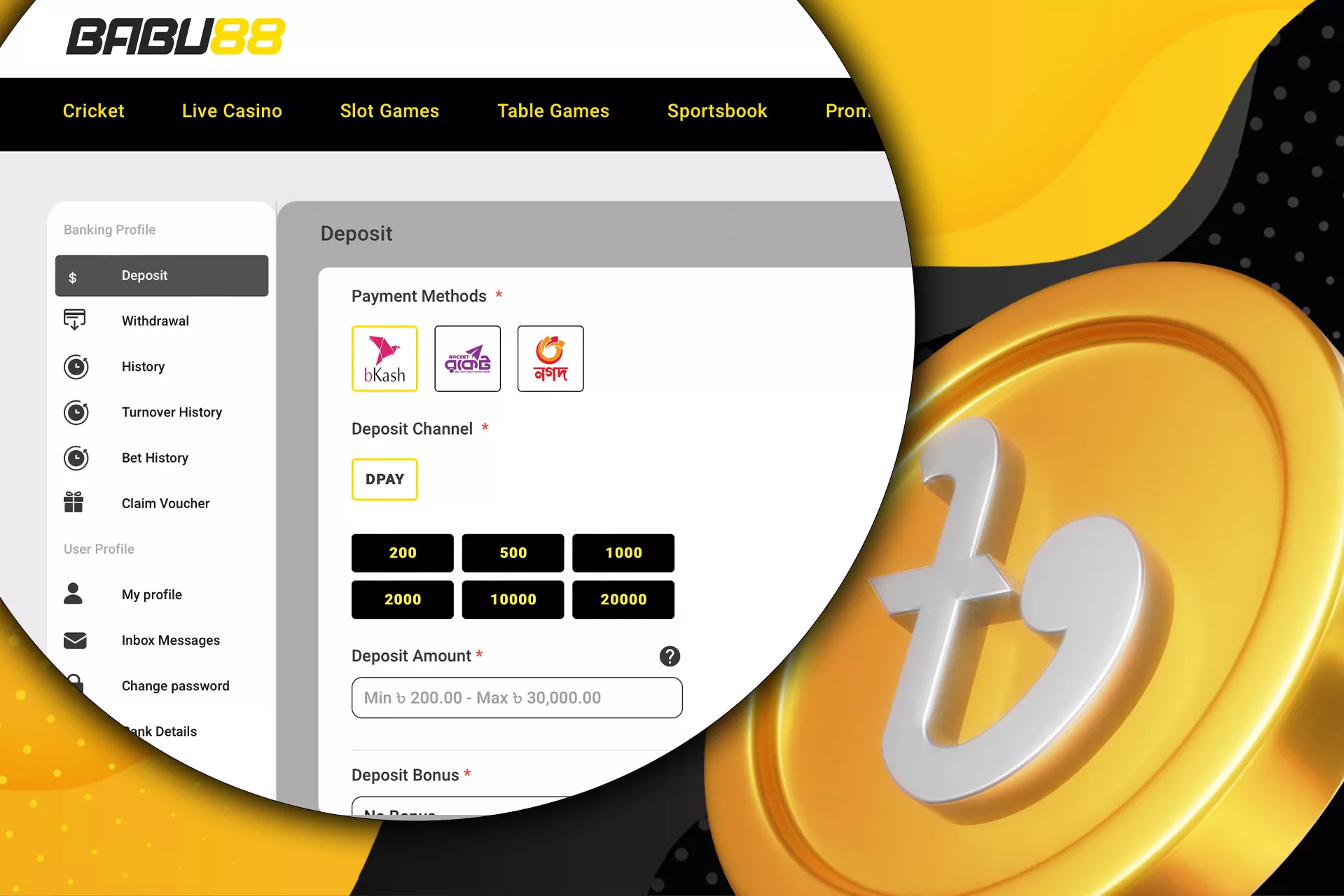 Experience quick deposits and withdrawals on the Babu88 platform.