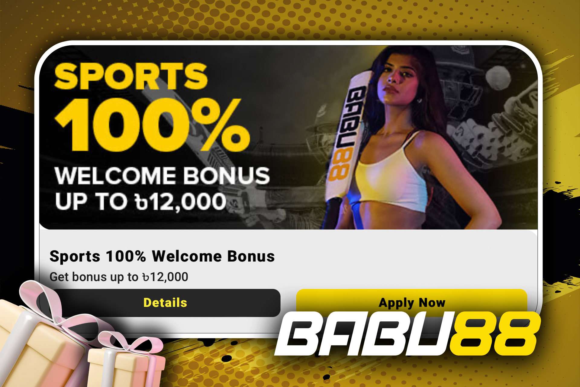 Babu88 offers a 100% welcome bonus of up to 12,000 BDT after your first deposit.