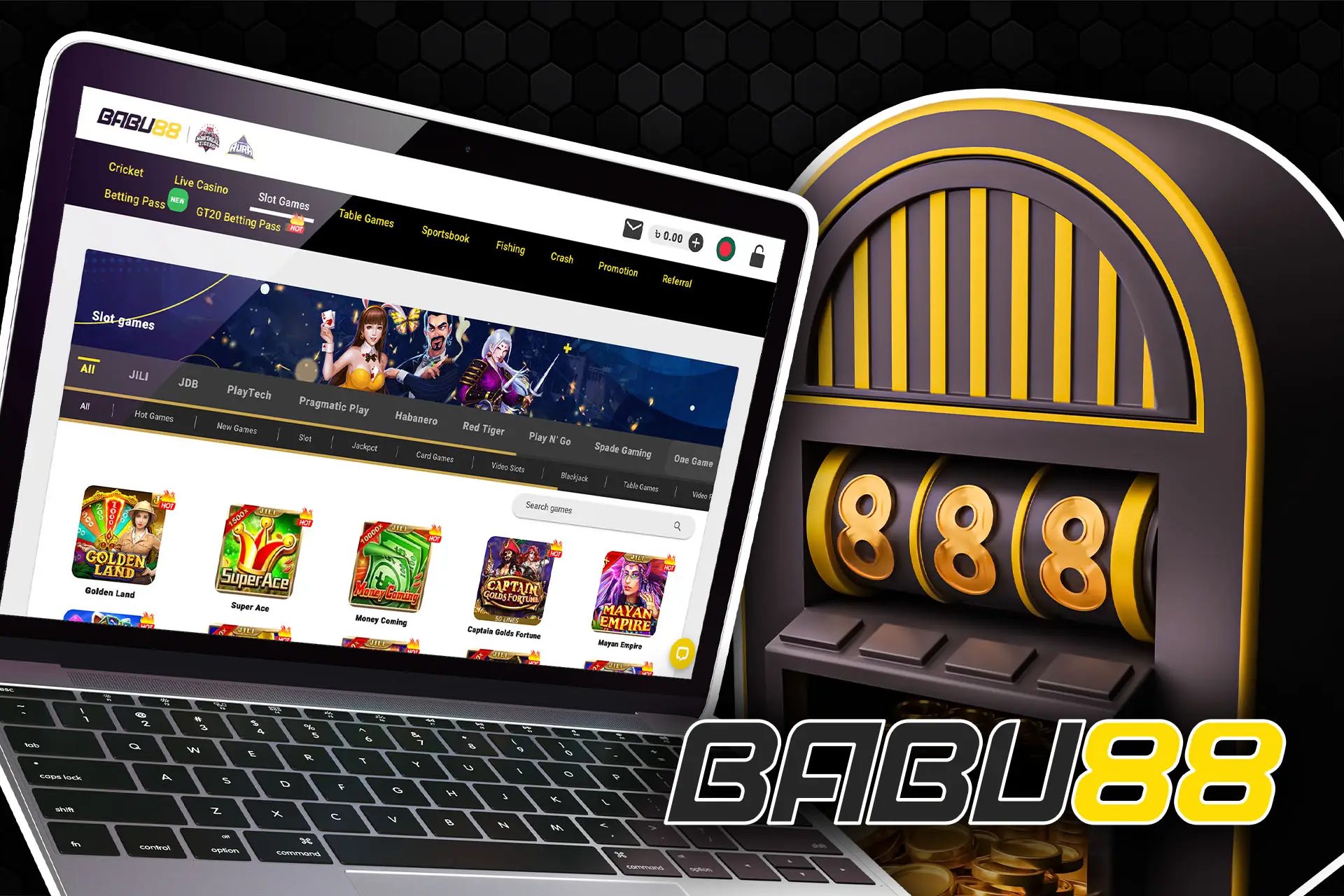 Babu88 cooperates with well-known and trustworthy providers.
