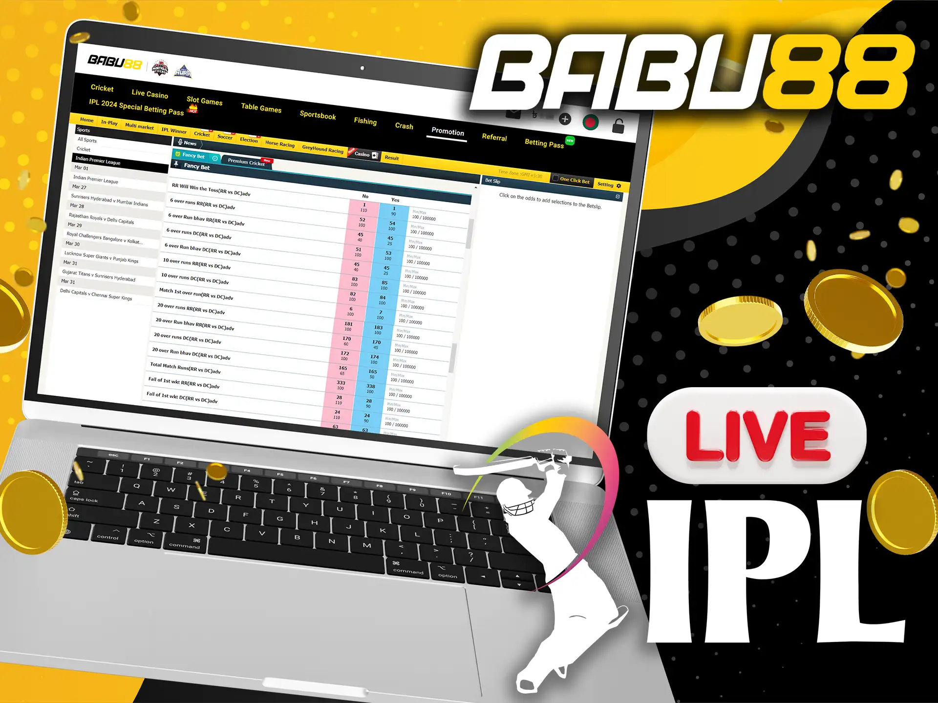 Use all Babu88 features for analytical betting.