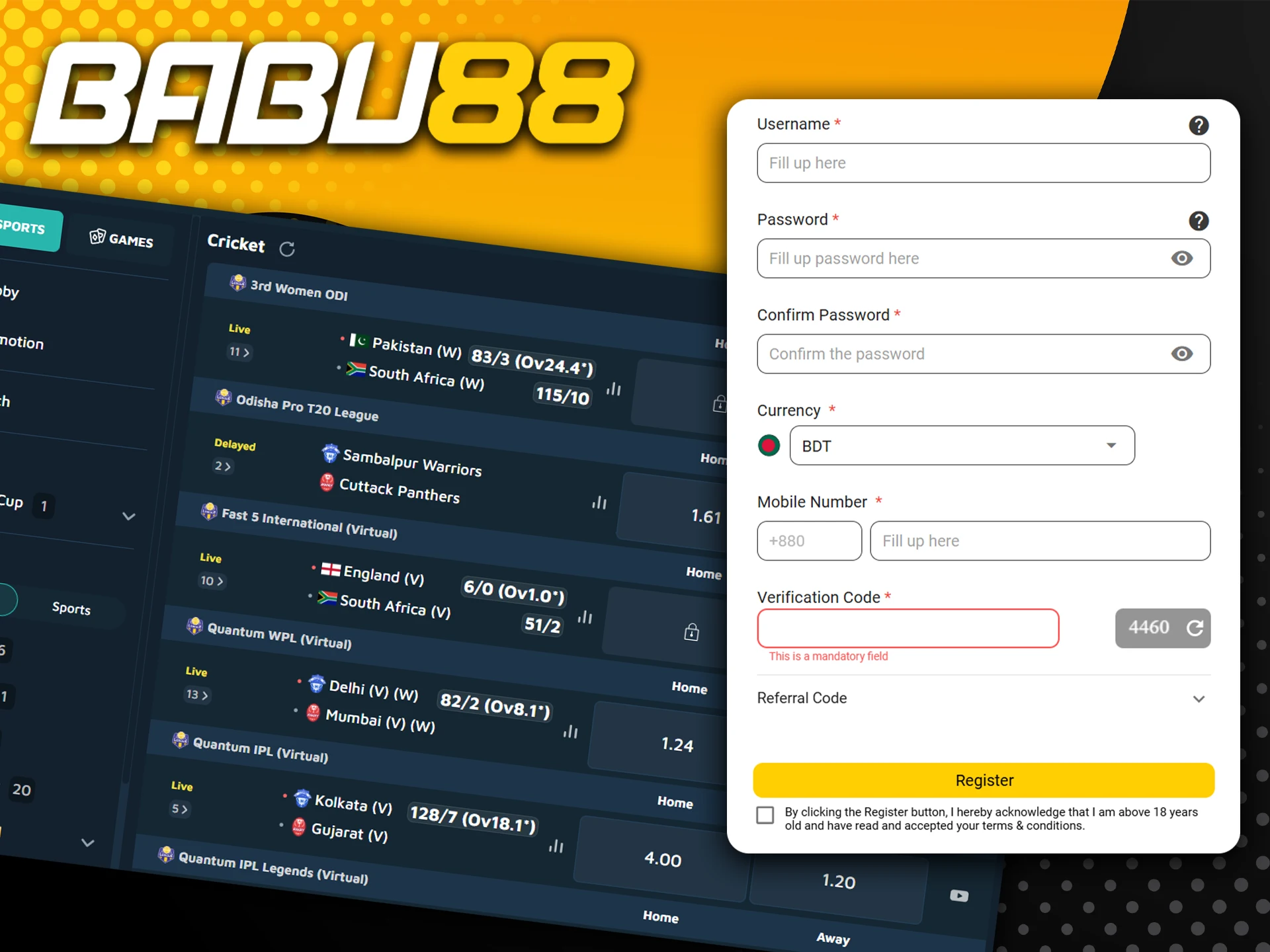 Place your first bet easily on Babu88 by logging in, depositing funds, selecting your sport and match, then confirming your wager.