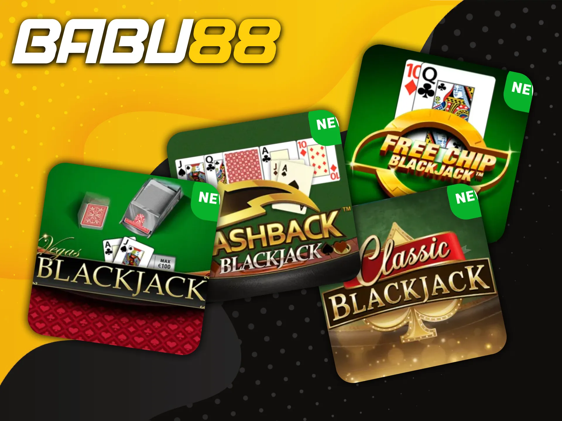 Collect 21 points and win the Babu88 blackjack game.