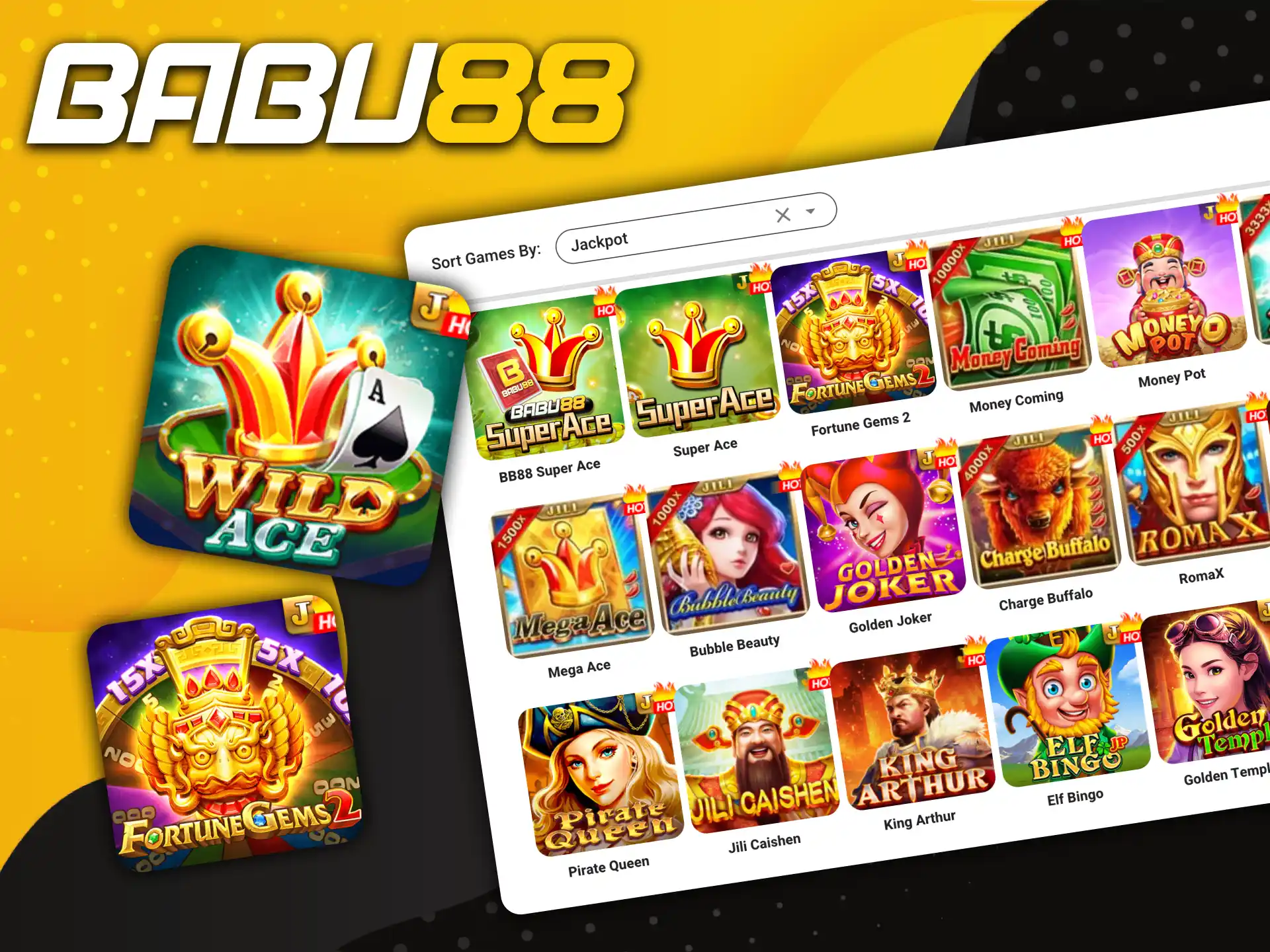 Play Babu88 jackpot games and win big money.