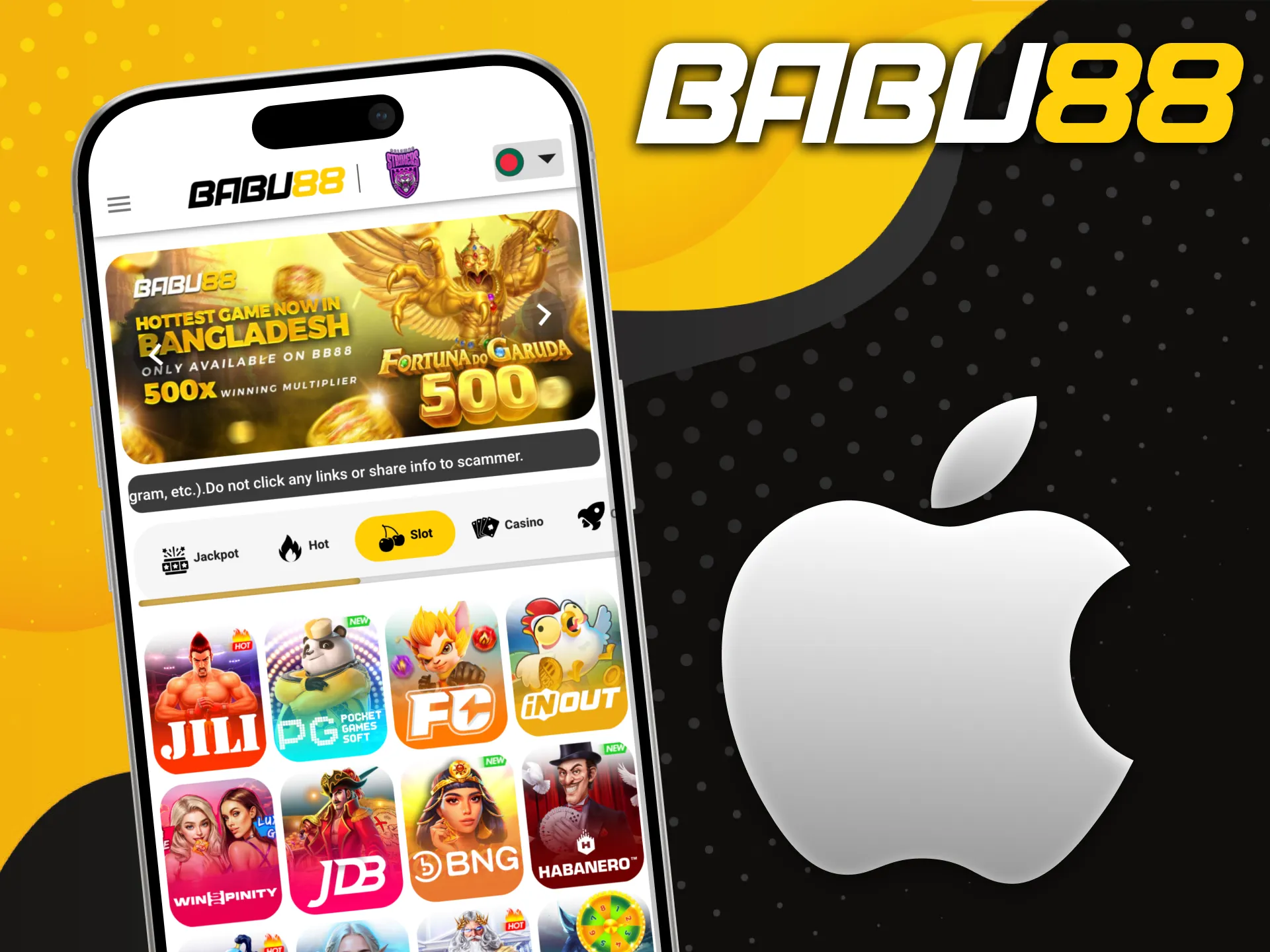 You can install the iOS Babu88 app on your iPhone.