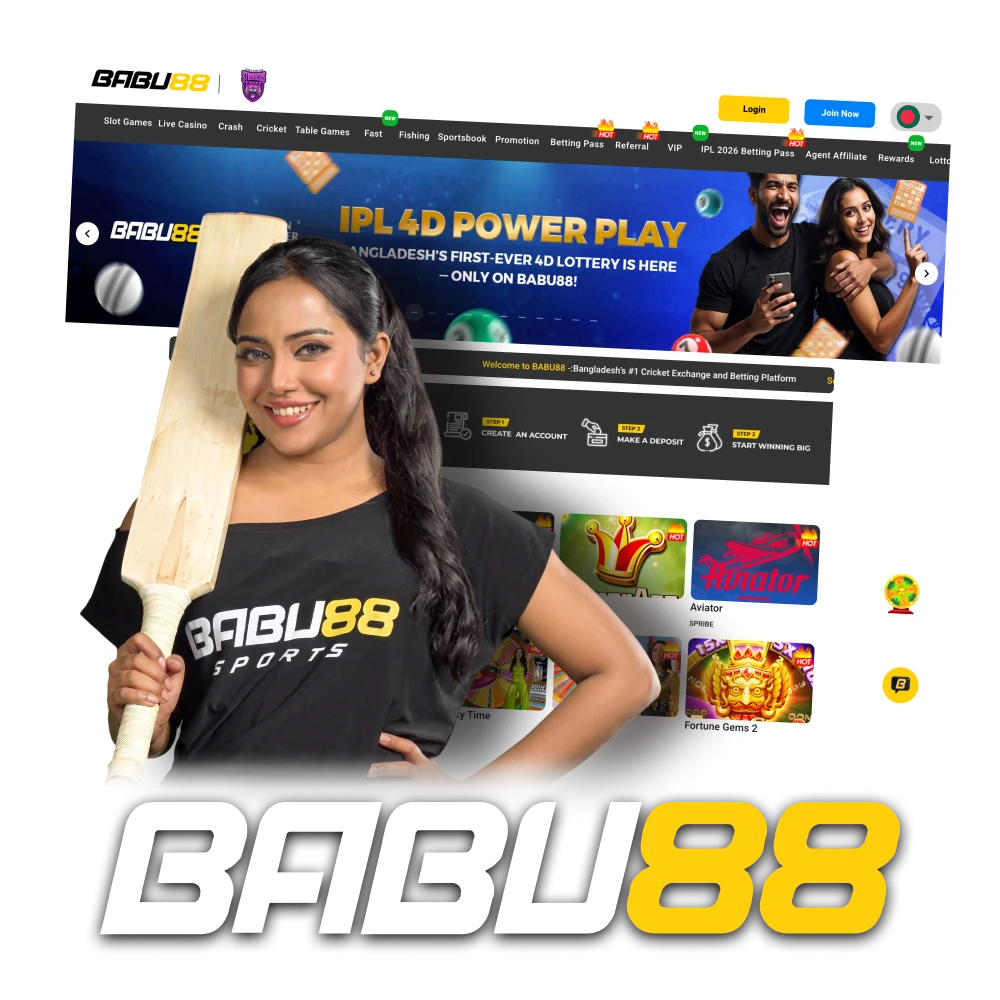 Babu88 operates in Bangladesh and offers sports betting and online casino games.
